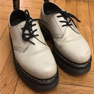 Cream Leather Dr. Martens